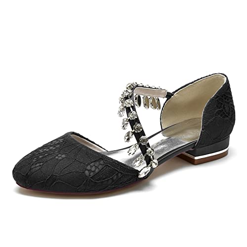 Sandales de mariée en satin de qualité premium avec petit talon de 2.5cm pour un confort de luxe