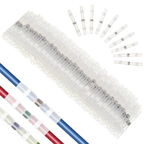QESSUVNC 150 unidades de conectores de cabos impermeáveis 26-24 AWG, conector de soldagem, conector de soldagem, conector elétrico, conector de fio de junção de choque, conector automotivo,