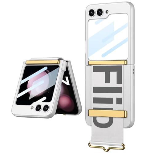Coque Samsung Z Flip7 antichoc avec dragonne béquille et protection écran