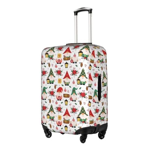 Cute Gnome print Luggage cover, suitcase protector, elasticated protective sleeve, fits 18-32 inch suitcases2