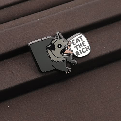 CENWA Opossums Trash Enamel Pin Possums Lover Gift Screaming Opossum Enamel Pin3