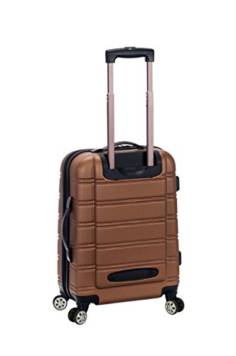 Image of Rockland Melbourne Hardside 2 Piece Expandable Spinner Wheel Luggage Set, (20 inch /28 inch), Brown