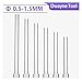 2pcs SKD61 JIS Fully Tempered Dowels/Ejector Stamps Φ0.5-1.5mm Dowels Ejection Mold For Plastic Mold Stamping Tools(0.8xL150(2PCS))