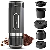 【Matériau durable】Cafetière portable fabriquée dans un matériau durable et une coque résistante à la saleté, une construction saine for durer, elle est belle.