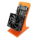YYSLUPING Bitaxe Bitcoins Miner NerdQaxe++ 4.8TH/s ASIC Miner & Crypto Miner、BTC、SHA-256用ソロマイナー、低消費電力98W、2.4Gwifiオープンソース (オレンジ, 4.8 TH/s Air Cooled 5X2.5 cm Screen)