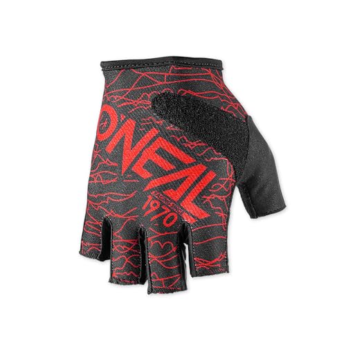 O'NEAL Fahrradhandschuhe Herren & Damen Drop Fingerless Glove V.17 I MTB DH FR Downhill Freeride | Fingerlose Handschuhe mit Gel-Einsätzen rutschfest I Schwarz Rot I Größe L…