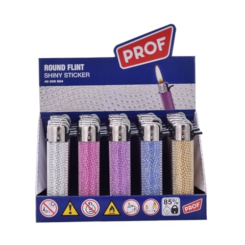 Miniatura 3 de Pack 25 Uds. Mechero Encendedor Redondo Recargable Con Piedra Recambiable Pack De 2 Clipper Gas Isobutano 300 Ml Para Mecheros Exclusivo De Dispau Red Strips 25