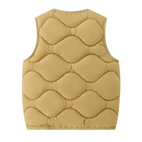 Image of AMIYAN Baby Toddler Puffer Vest Boys Lightweight Sleeveless Jacket Girls Casual Fall Winter Waistcoat Outerwear for Kids 1-6Y