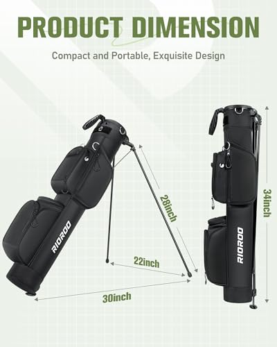 RIOROO 3-Way Divider Golf Stand Bag