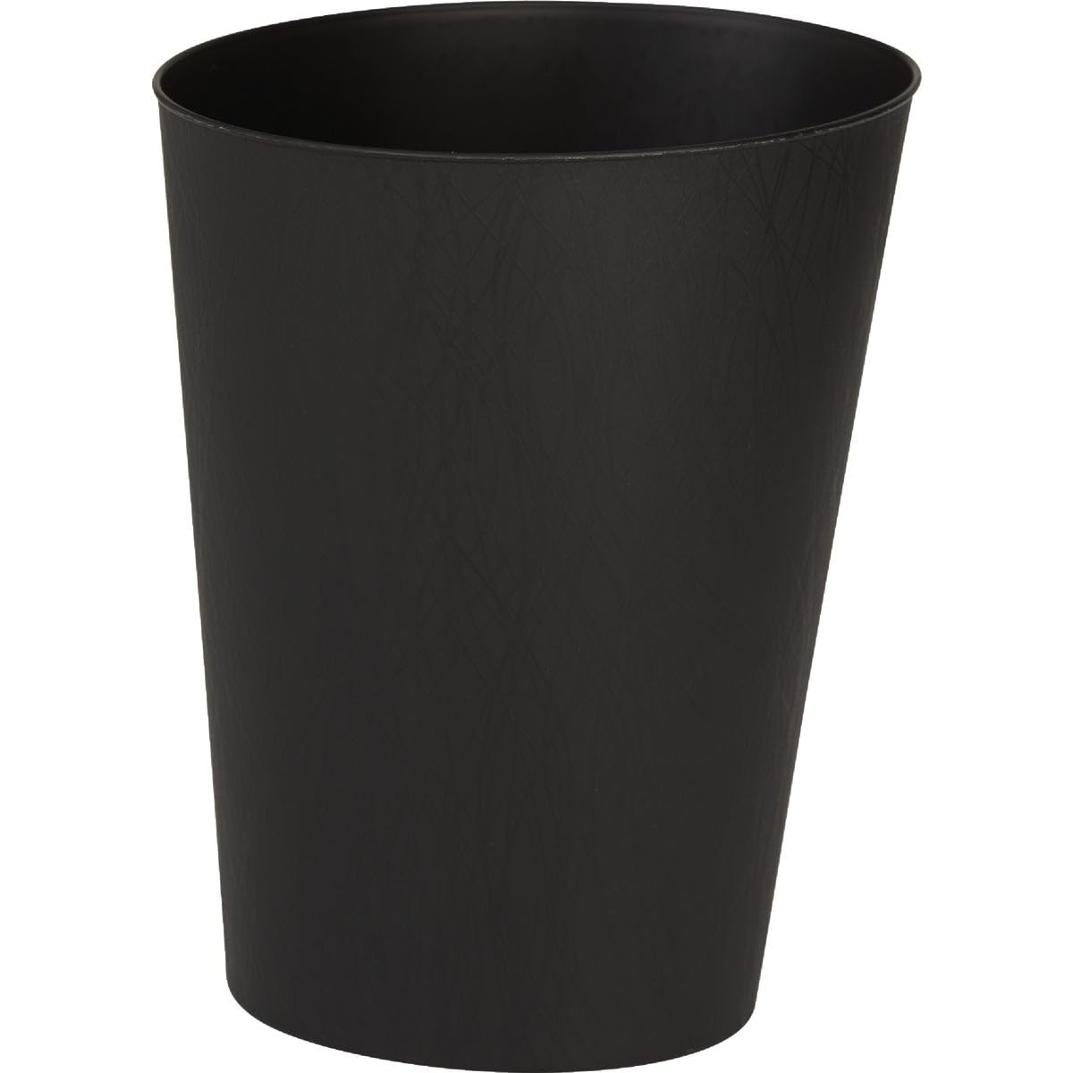 Hefty Round Wastebasket, 2.3 gal, Black-image-2