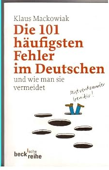 Paperback Die 101 häufigsten Fehler im Deutschen, und wie man sie vermeidet [German] Book