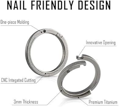 TIKIDESIGN TKKC1 Mini EDC Titanium Sleutelhanger, Snelsluiting Mini Titanium Karabijnhaak Sleutelring, Micro Karabijnhaak Sleutelhouder voor Mannen TIKIDESIGN TKKC1 Mini EDC Titanium Sleutelhanger, Snelsluiting Mini Titanium Karabijnhaak Sleutelring, Micro Karabijnhaak Sleutelhouder voor Mannen