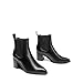 DREAM PAIRS Women's Retro Elastic Chelsea Ankle Boots Fashion Low Chunky Block Heel Pointed Toe Fall Heeled Booties Shoes,Size 7.5,Black-Pu,SDAB2314W