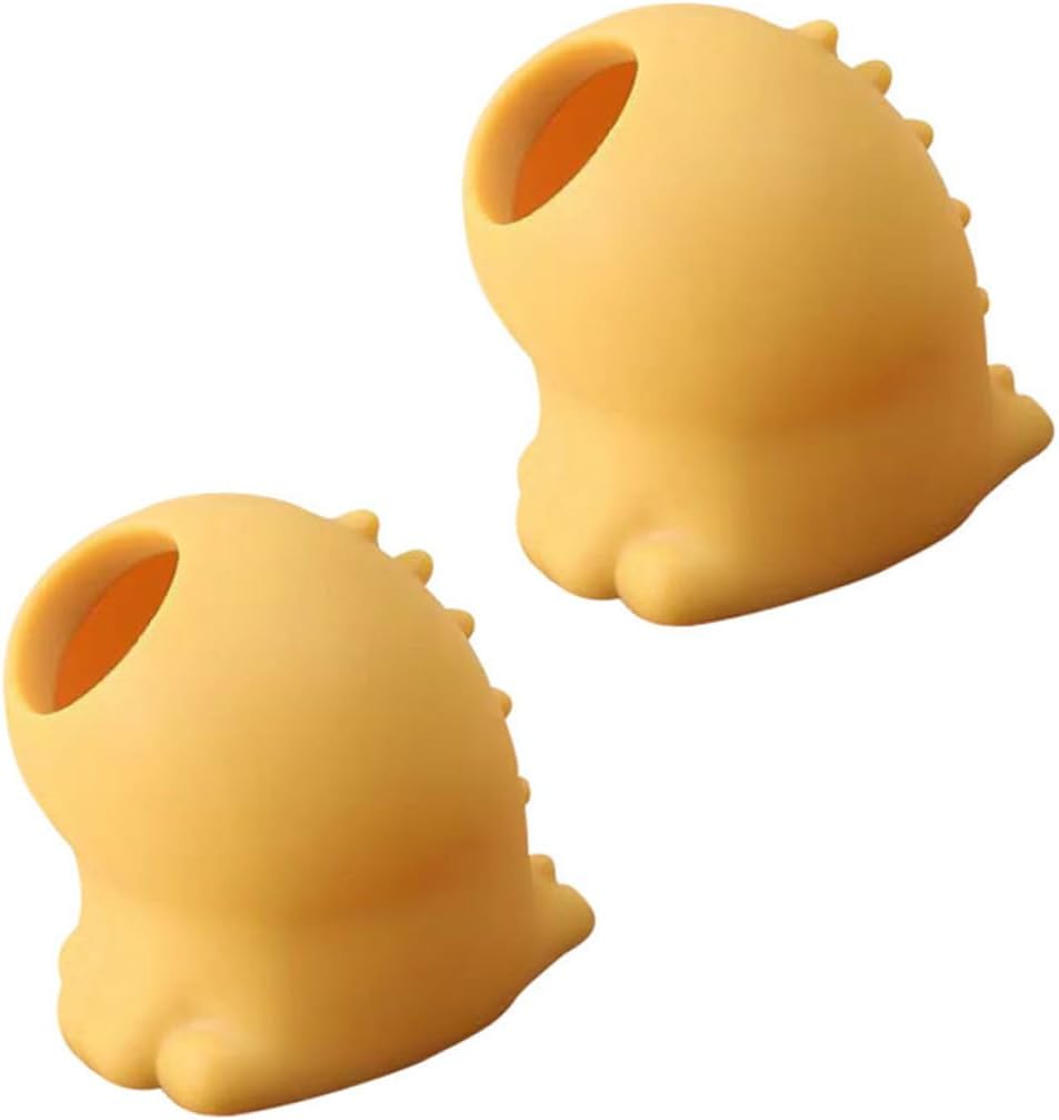 BESPORTBLE 2Pcs Cartoon Egg Yolk Separator Food-grade Silicone Kitchen Gadget for Baking and Cooking Safe Non-toxic Yolk White Divider Easy to Use and Clean Lovely Design Idea