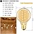 Leools Vintage LED Spiral Filament Bulb G25/G80 Dimmable Flick-Free 6W CRI95 LED Edison Globe Light Bulb E26 Base,Amber Glass,Warm White,2200K, 400LM(40W Equivalent), Pack of 4