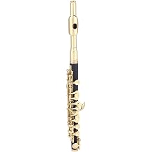 Piccolo Instrument Kit designed for starting musicians, includes a standard Piccolo Flute C Key, cleaning supplies and a sturdy Piccolo with Padded Case
