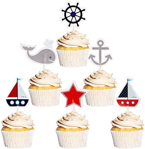 OSDUE 24PCS Cake Toppers, Frozen Princess Figures Birthday Cake Toppers Decorations, Cupcake Topper Cake Decorations for Boys, Girls, Kids Birthday Baby Shower Party Supplies