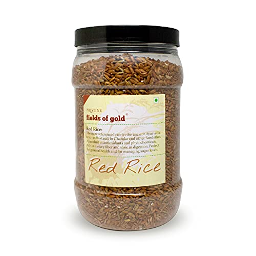 Image of PRISTINE Fields of Gold Red Rice Jar, 1 kg