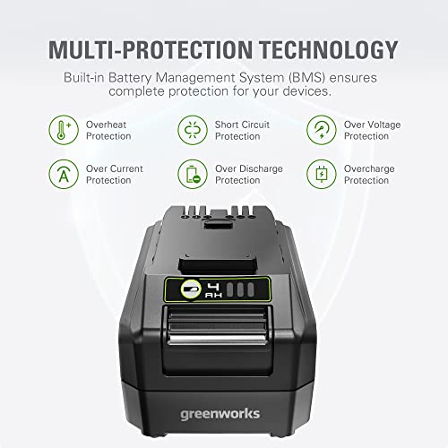 Greenworks 24V 4.0Ah USB Battery (2-Pack) Starter Kit + Dual Port Rapid Charger (Genuine Greenworks Parts)