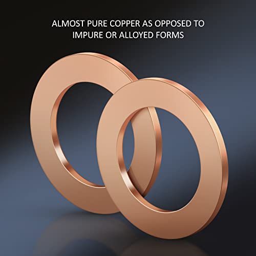 Image of (15Pcs) M12 Oversize Piggyback Oil Drain Plug Copper Crush Washers Seal Ring Gaskets DFL-037DP