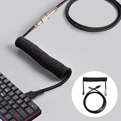 Image of CALANDIS USB Type C Cable Universal Charging for Mechanical Keyboard Black