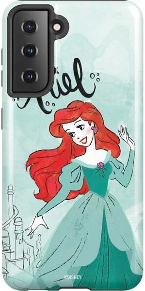 Skinit Pro Phone Case Compatible with Galaxy S21 5G - Officially Licensed Disney Princess Ariel Gizmos and Gadgets Art Design
