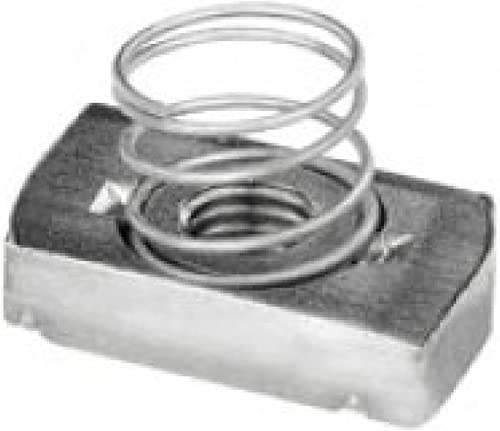 Unistrut pns06zp M6 chapados en Zinc Corto Canal Muelle Tuerca - Plata (25 Piezas) Cover