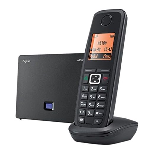 Gigaset А510 IP Cornetta wireless 2linee LCD Nero telefono IP