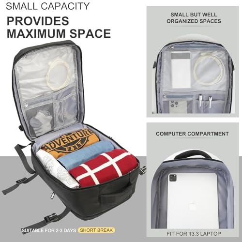 Sac Cabine Ryanair 40X30X20 : CNMTCCO Sac a Dos Voyage Cabine Avion 40x30x20 pour Ryanair - Val... – Image 5