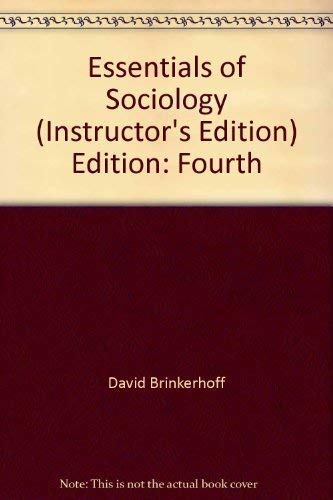 Essentials of Sociology 0534555497 Book Cover