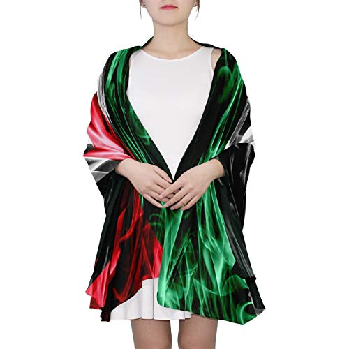 Oyihfvs Country Nation flag Woman Long Silk Scarf Soft Head Wrap Silk Shawl stole2