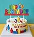 Building Blocks Cake Topper Cake Decorations Colorful Building Block Birthday Cake Topper Picks Decor Supplies