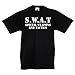 lepni.me T-Shirt pour Enfants SWAT - Équipe spéciale des Armes et des Tactiques des États-Unis - Équipement Militaire (7-8 Ans Noir Blanc)