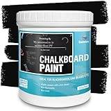 Chalkboard Paint Black Chalk Board Paint for Wood, Metal, Glass, Wall, Plaster Boards Sign, Frame, Interior/Exterior, All-in-One Primer & Top Coat, Black Matte Finish, Acrylic, Non-Toxic, 250g, 9oz