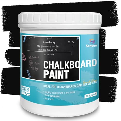 Chalkboard Paint Black Chalk Board Paint for Wood, Metal, Glass,