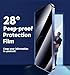 MAGIC JOHN 2 Pack for iPhone 12 Pro Max Privacy Glass Screen Protector, Auto Dust-Elimination Installation, Bubble Free, Anti Spy, Easy Installation