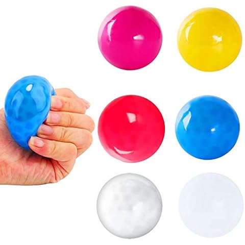 (Luminous) Fluorescent Sticky Balls Sticky Wall Balls Decompression Toys Globbles Sticky Balls Stress Relief Wall Balls Decompression Toy For Adults Kids (random color) Cover