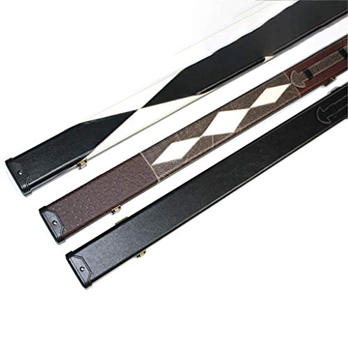 Boîte de billard rigide étui pour queue de billard 157cm rangement de deux queues MU café - 7