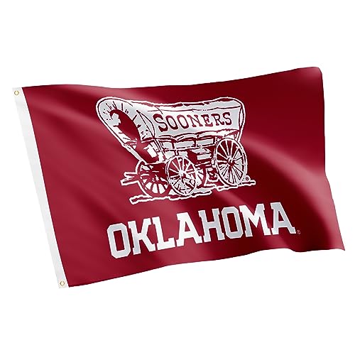 Desert Cactus University of Oklahoma UO Flag - 3 x 5 Feet Sooners Banner Indoor/Outdoor Durable Fabric 100% Polyester Design (Style G)