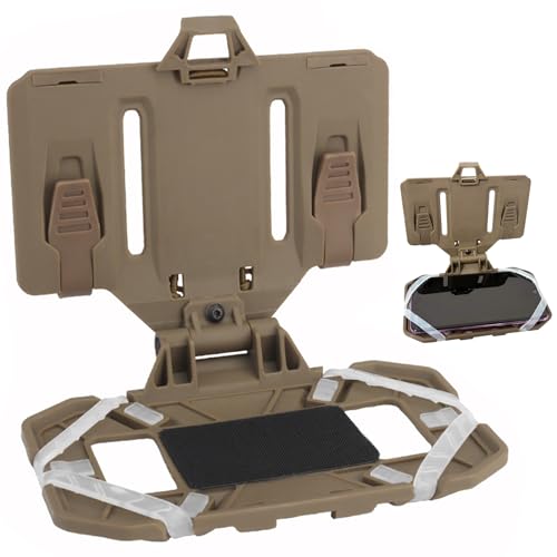 Tactical Vest Phone Holder, Airsoft Vest Accessories molle Mount,Universal Plate Carrier Phone Mount for Screen Size 4.7