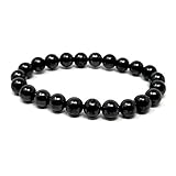 Karelia Creations Shungite Bracelet (Adult) - Protection Shield Blocker Energy Healing - Men, Women, Teens, Seniors (8mm Beads) College Bound Back to school gift idea
