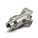 Couradric Handheld Shower Head, 6 Spray Setting High Pressure Shower Head with Brass Swivel Ball Bracket and Extra Long Stainless Steel Hose, Brushed Nickel, 5