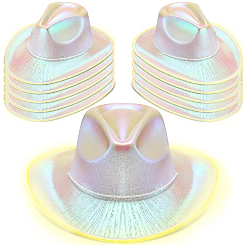 Image of Kigeli 10 Pcs Lights LED Cowboy Hat Adult Flashing