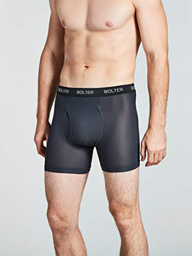 Bolter Men's Nylon Spandex Performance Boxer Briefs 4-Pack3