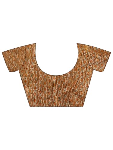 Image of AKHILAM Women's Kanjivaram Pure Soft Silk Saree With Unstitched Blouse Piece