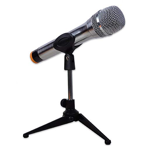 Mic Stand ϋvɃ^CXOrfXNgbvRs[^̃}CŃAfXNgbv|[^uVFtX^h JIPɑ劈 (Color : Black, Size : 19x17-22CM)