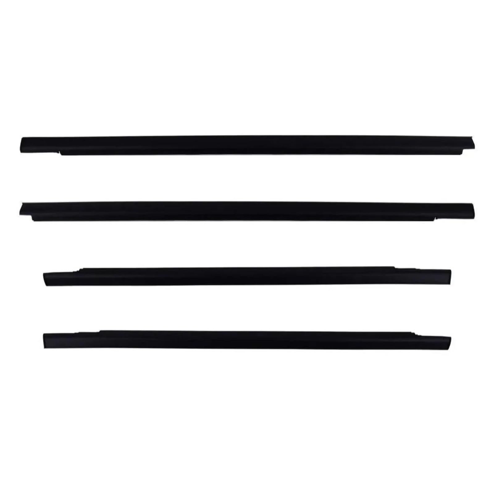 Sellos de puertas y ventanas automóviles 4 Piezas De Burletes De Goma Ventanas Exteriores Sellado A Presión Moldura De Cinturón Para Mitsubishi L200 Para Strada De 4 Puertas 1996-2002