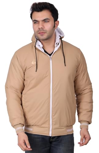 Image of Quark Export Quality Reversible Puffer Jacket in GLD Material best for Winterwear /Hiking /Biking /Camping /Mountaineering /Racing /Climbing /Tracking(Control Temperature up to 3 Degree Celsius.)(3C)