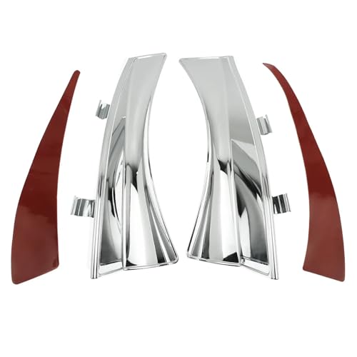 Deflector de aire cromado para chasis de Victory 2010-2016 y abrazadera de escape 4