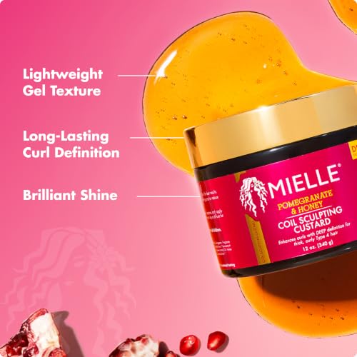 Mielle Organics Pomegranate & Honey Curl Cream for Type 4 Hair, 12 oz